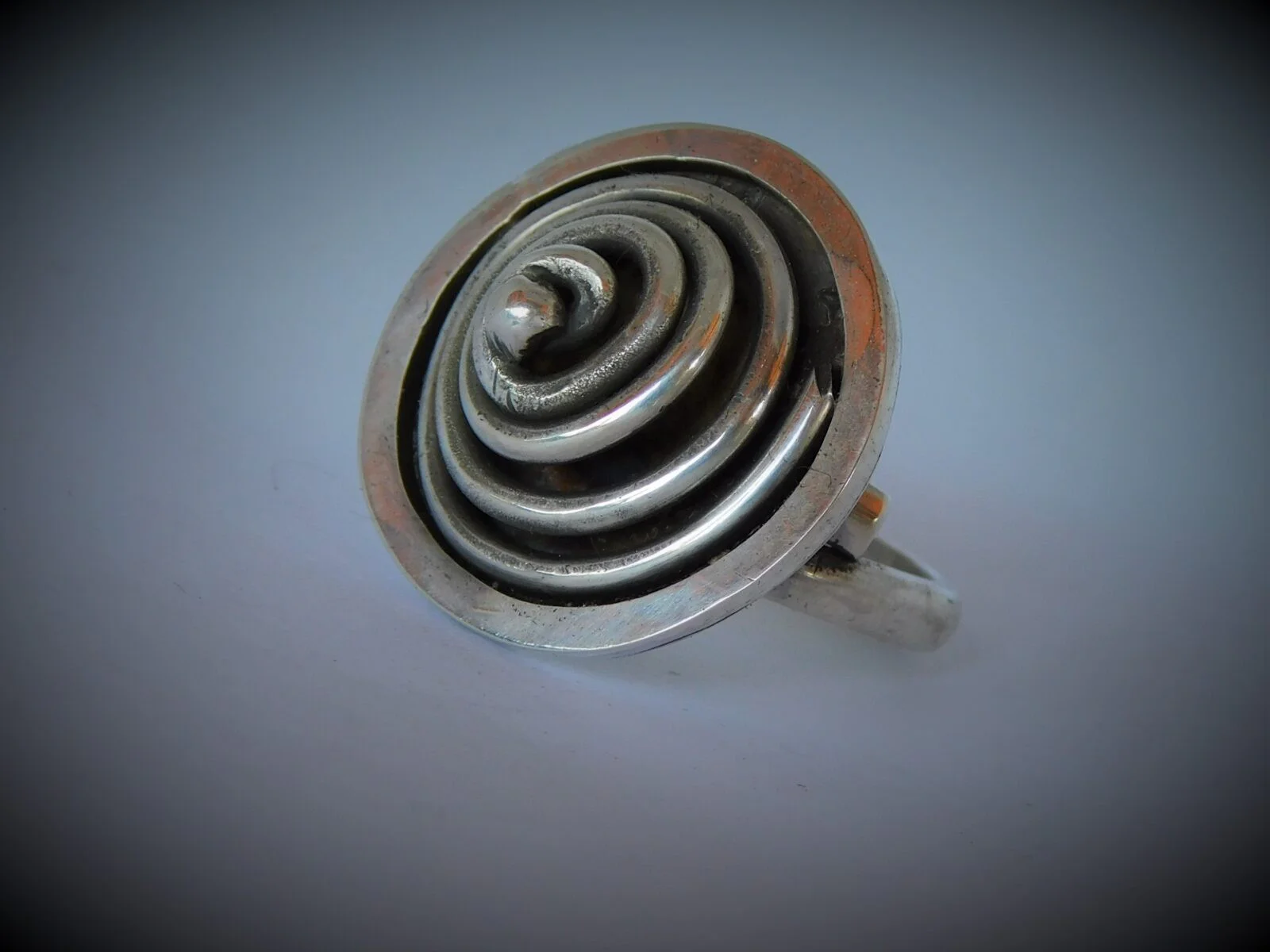 Spiral 3-inel din argint antichizat - imagine 2