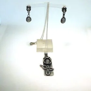 Small Set Of Tulips with Moonstone .